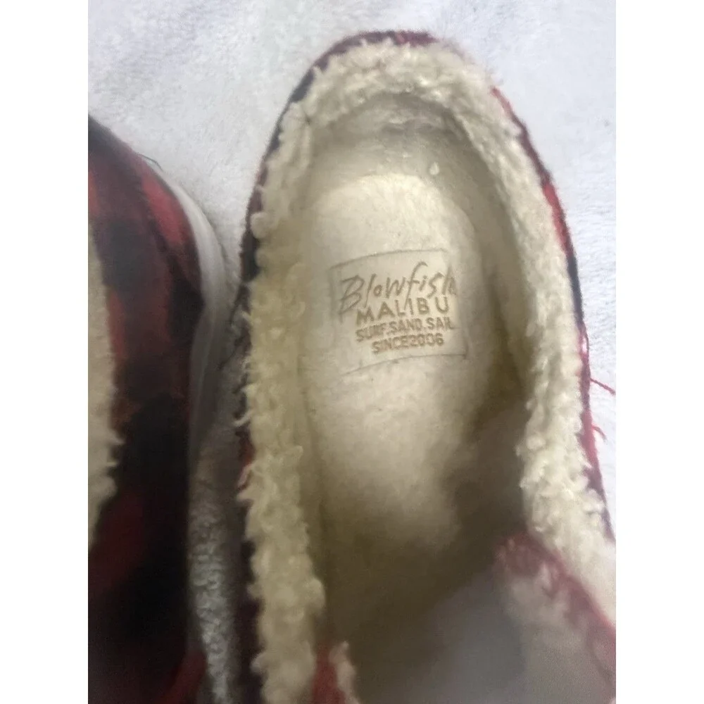 Blowfish Malibu "Maxine" Red and Black Check Plaid Sneakers Women Size 7 - Picture 10 of 10